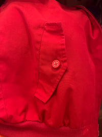 Red Vintage Jacket with Plaid Lining