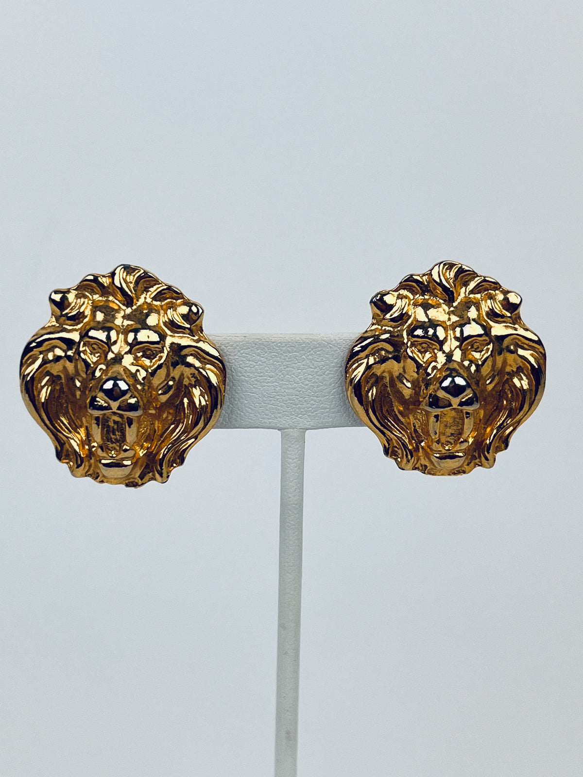 Vintage Lion Head Earrings