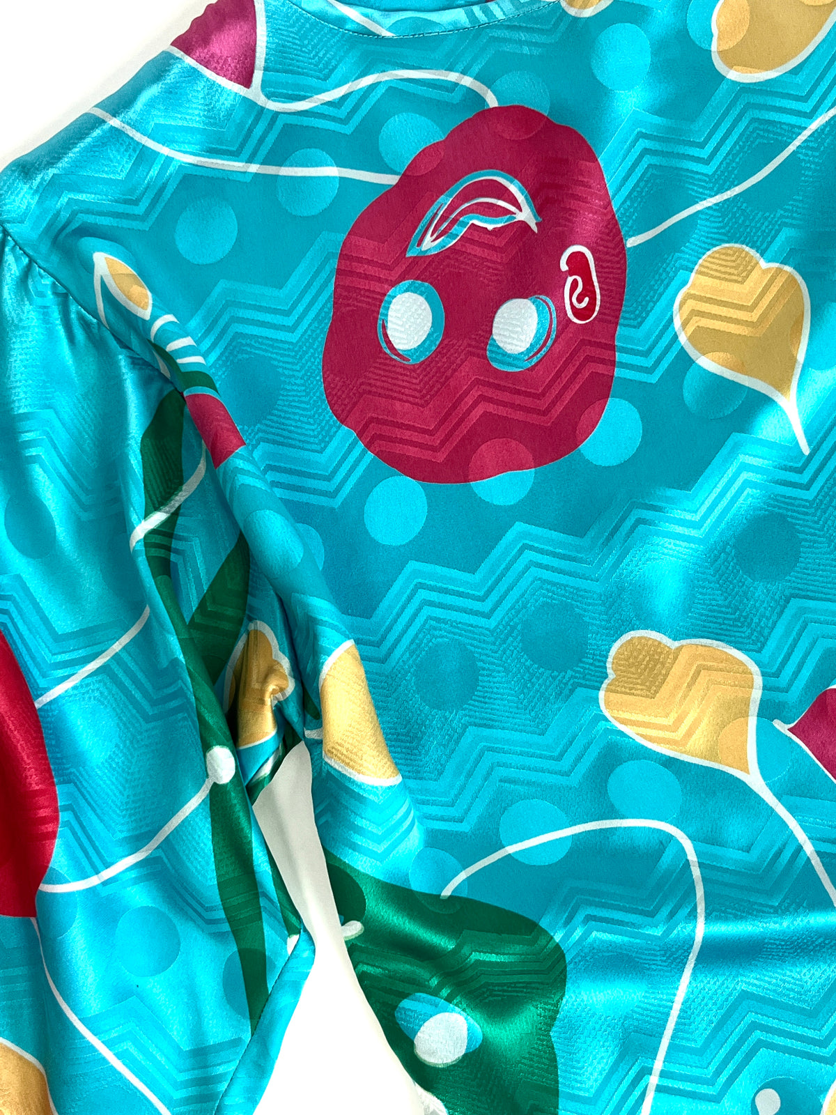 Vintage Abstract Silk 2-Piece Set