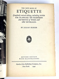 The New Book of Etiquette, 1940