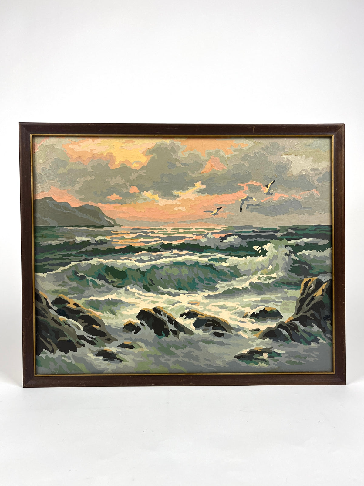 Vintage Paint by Numbers - Ocean Sunset