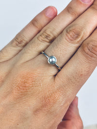 Vintage Sterling Pearl Ring