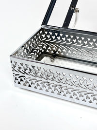 Vintage Chrome & Lucite Box Purse