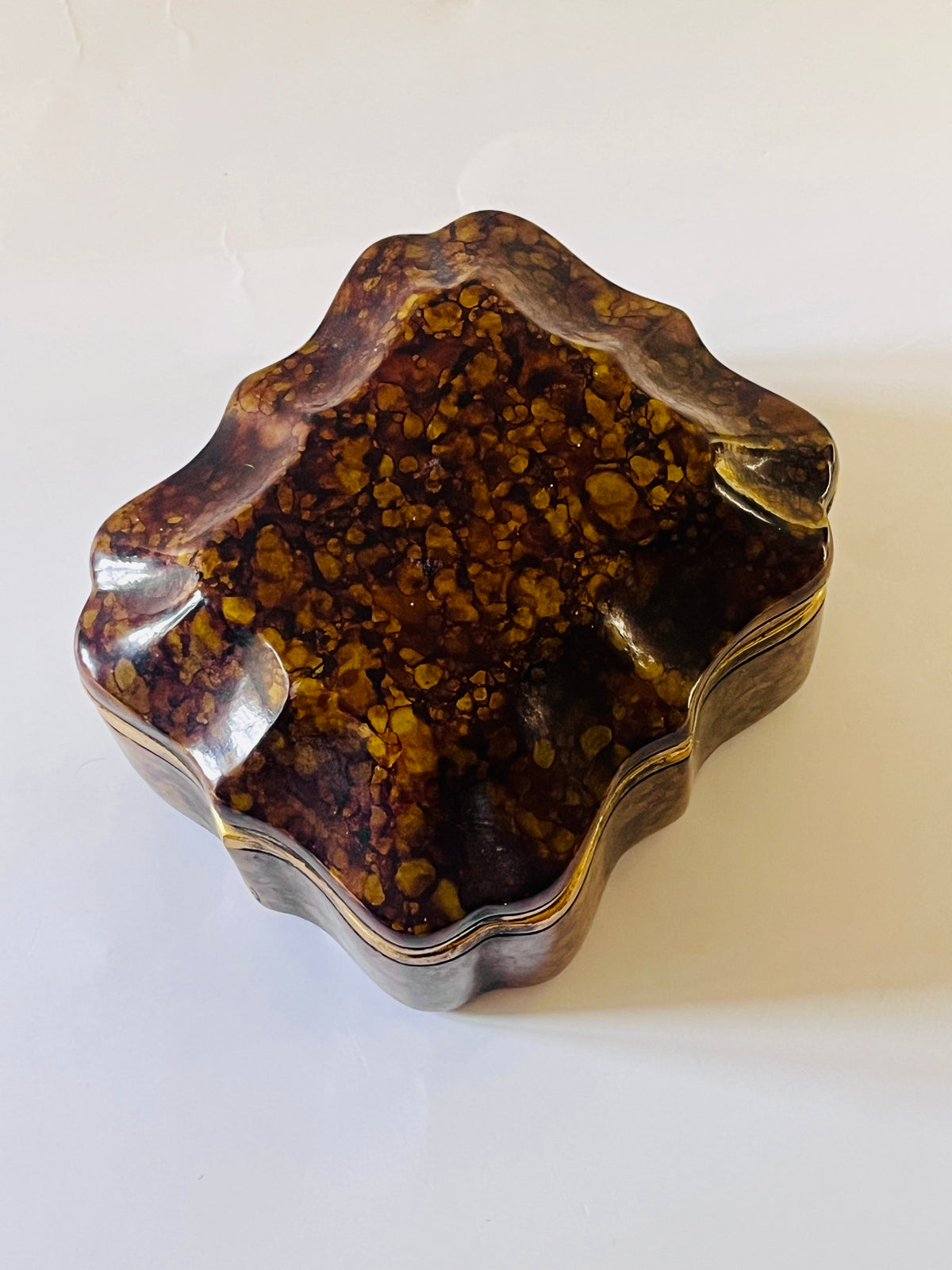 Vintage Italian Faux Tortoise Borghese Box