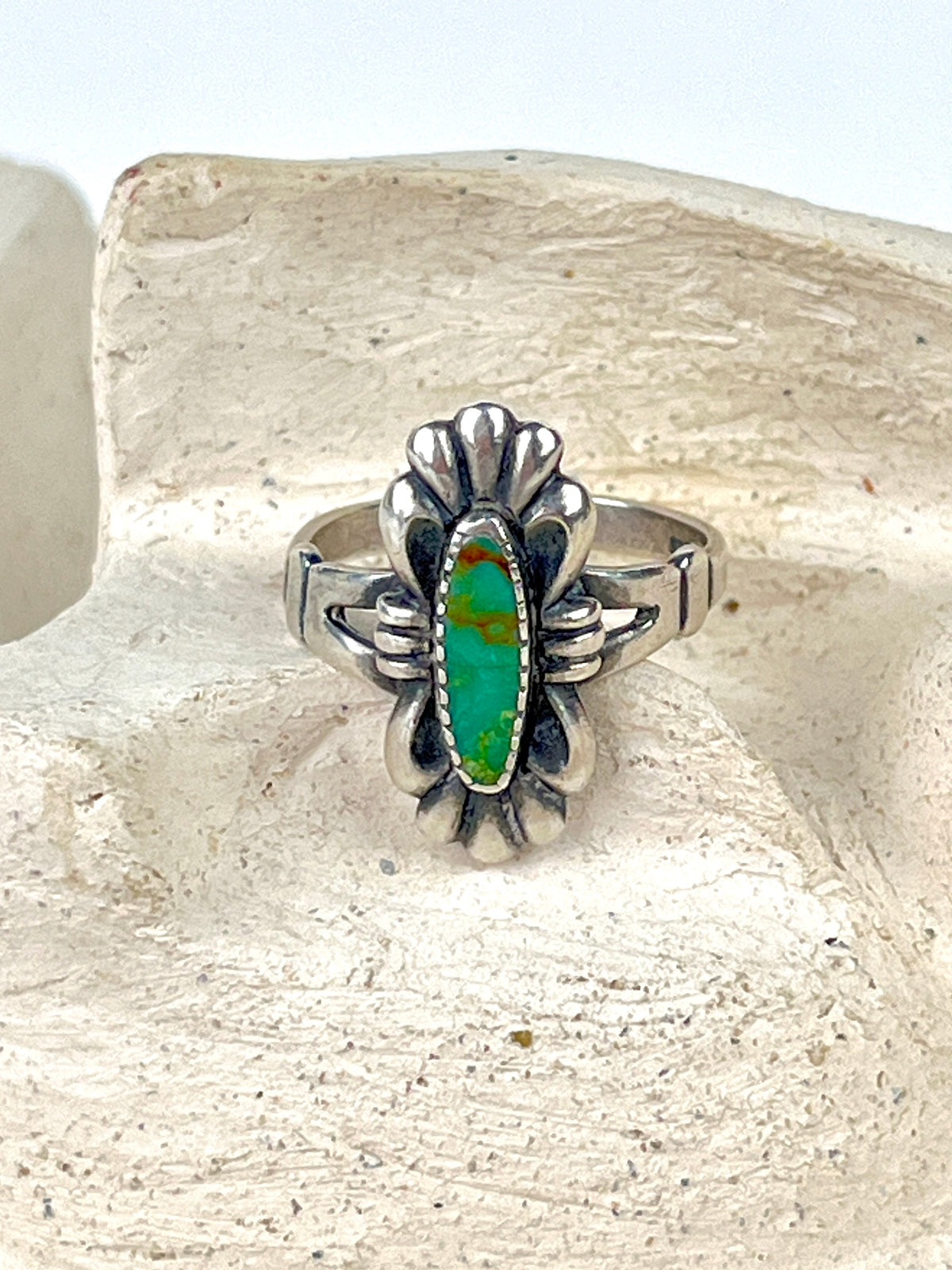 Vintage Don Lucas Turquoise Sterling Ring
