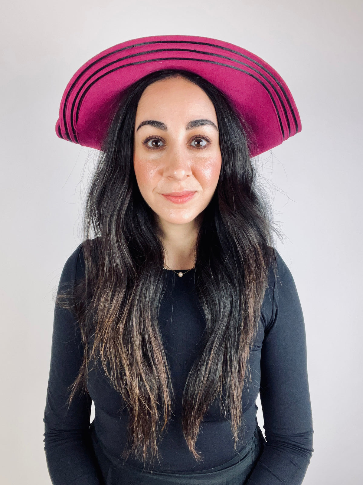 Vintage Sculptural Wool Hat by Adolfo II