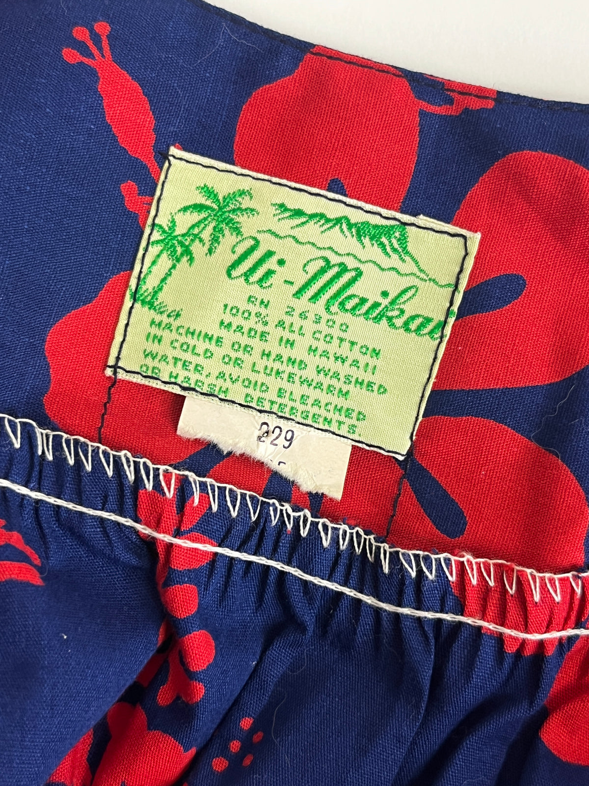 Vintage Floral Hawaiian Maxi Dress
