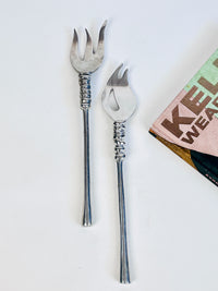 Vintage Aluminum Salad Servers