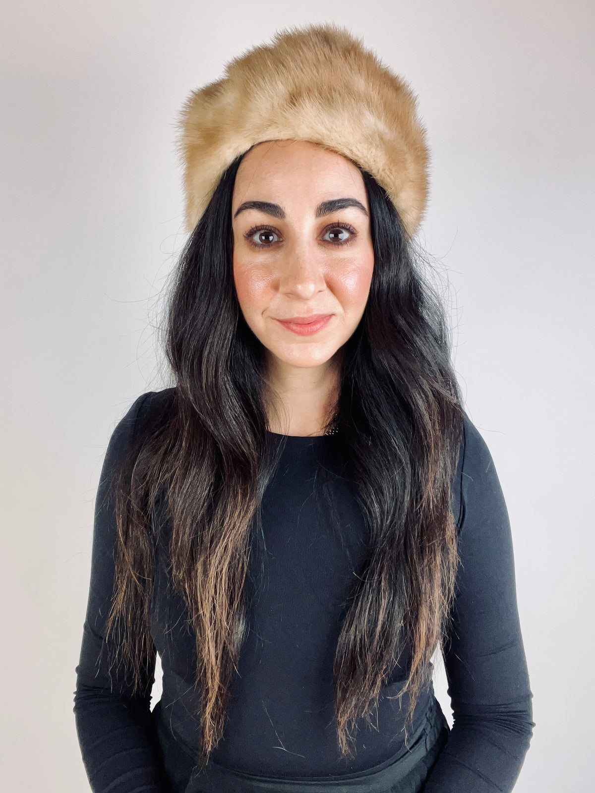 Vintage 60s Mink Fur Hat