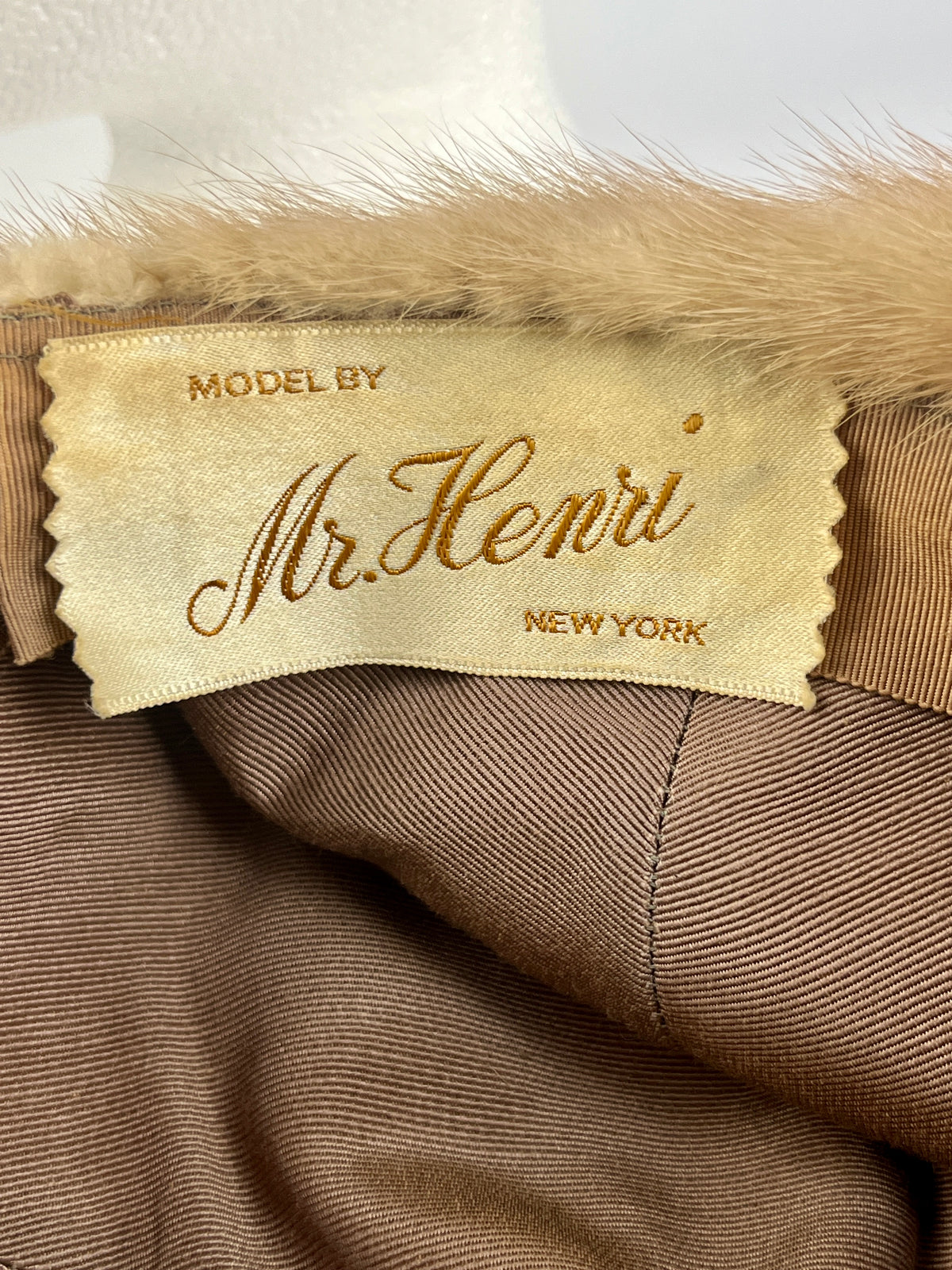 Vintage 60s Mink Fur Hat