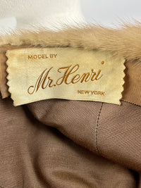 Vintage 60s Mink Fur Hat