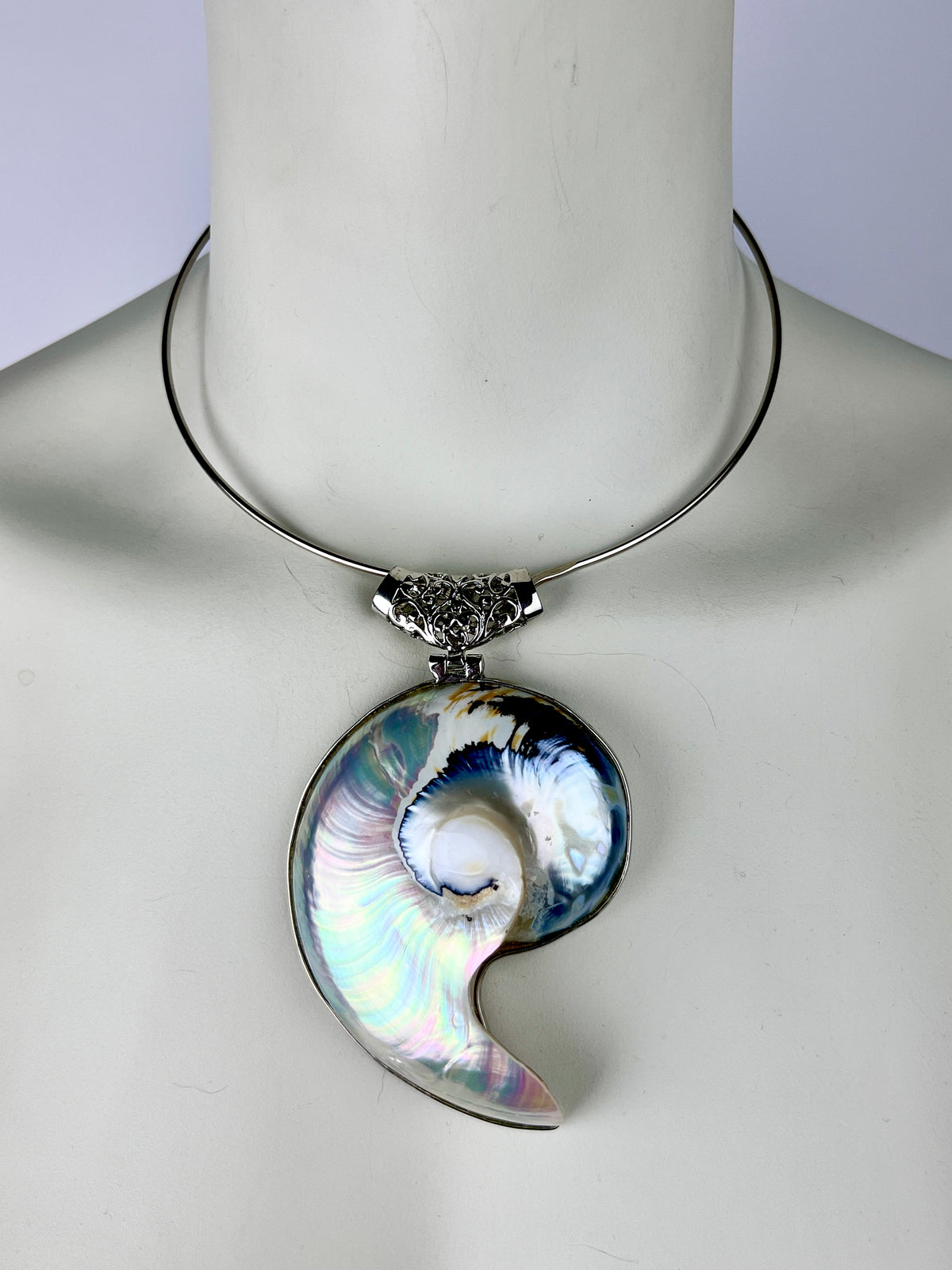 Vintage Nautilus Shell Necklace