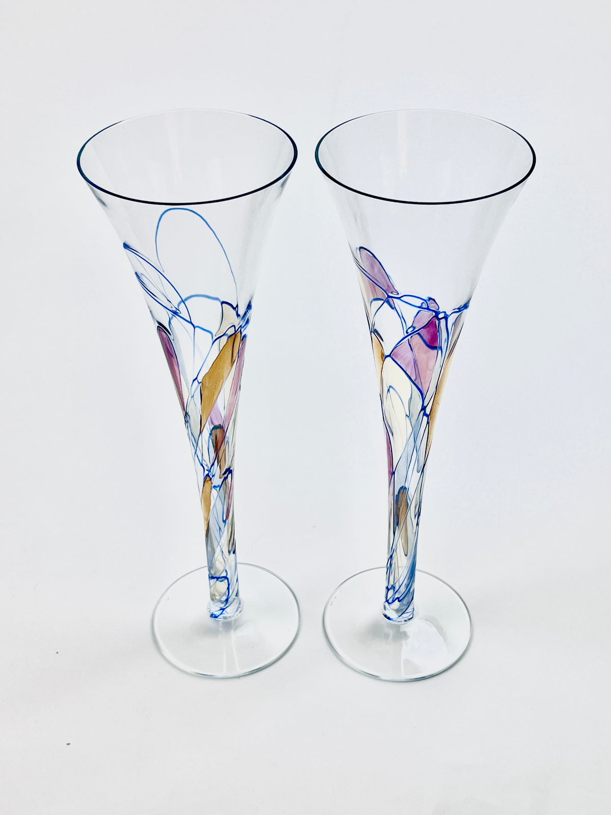 Crystal Champagne Flutes, 2pc