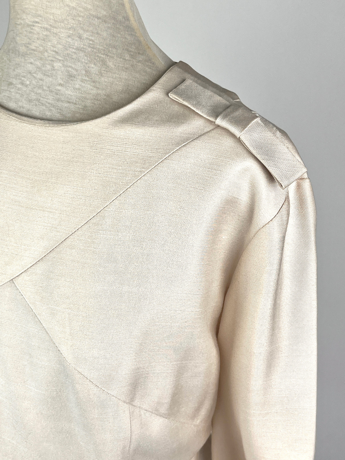 Vintage 1950s Cream Shift Dress
