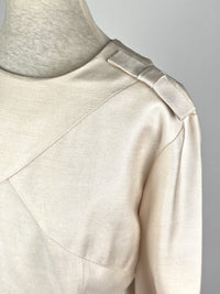 Vintage 1950s Cream Shift Dress