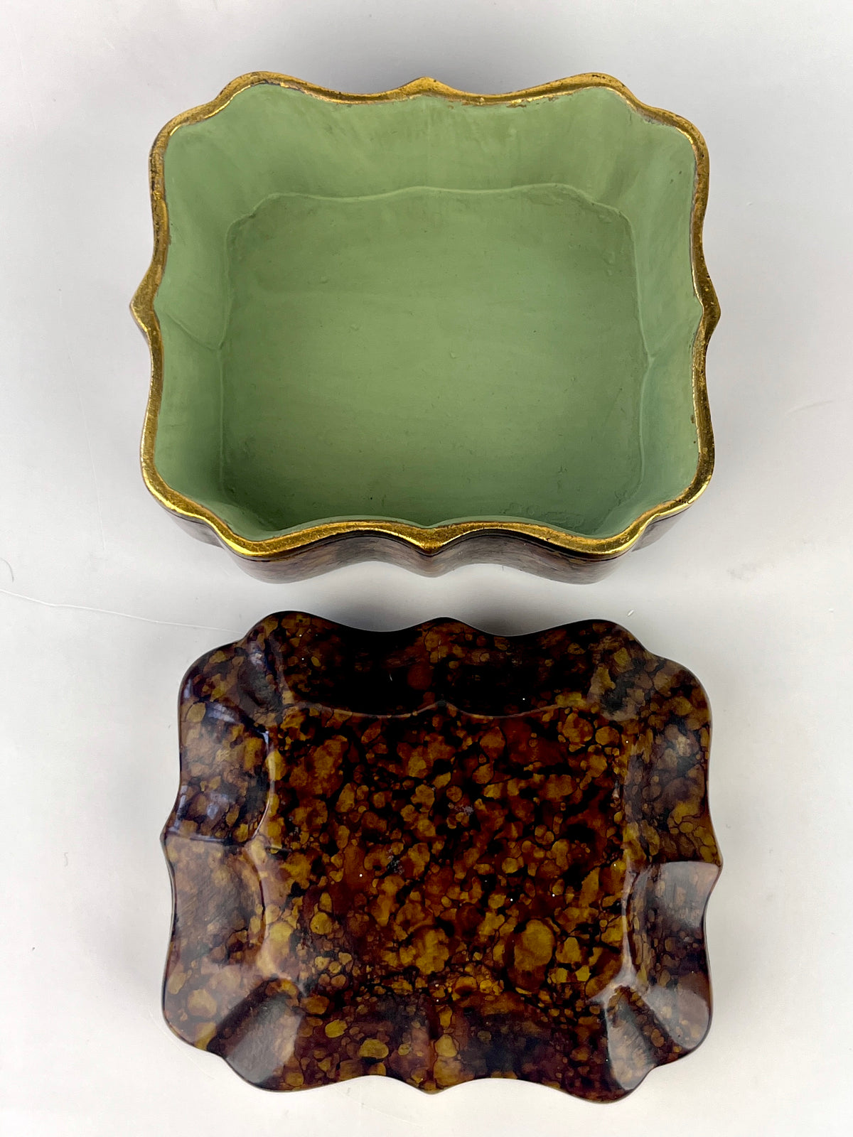 Vintage Italian Faux Tortoise Borghese Box