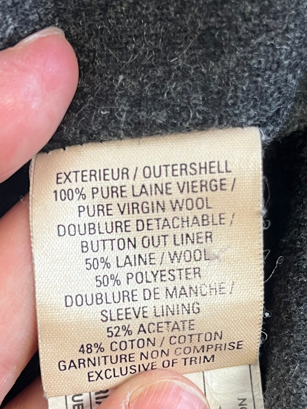 Vintage Wool & Shearling Coat