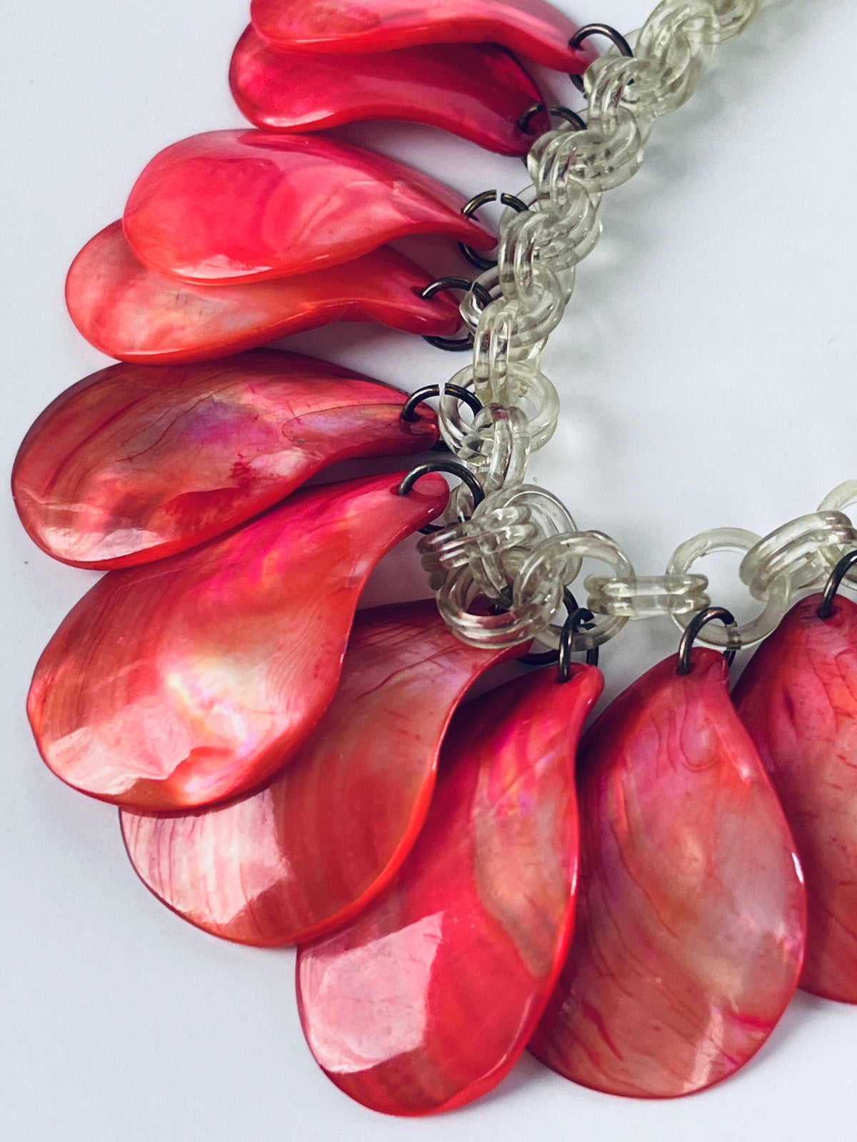 Vintage 1940s Shell & Celluloid Necklace