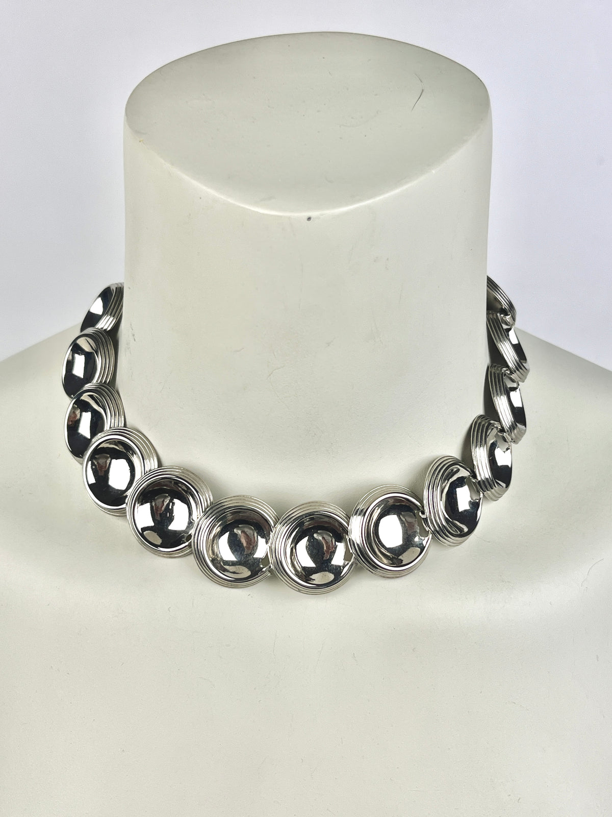 Vintage Modernist Disc Necklace