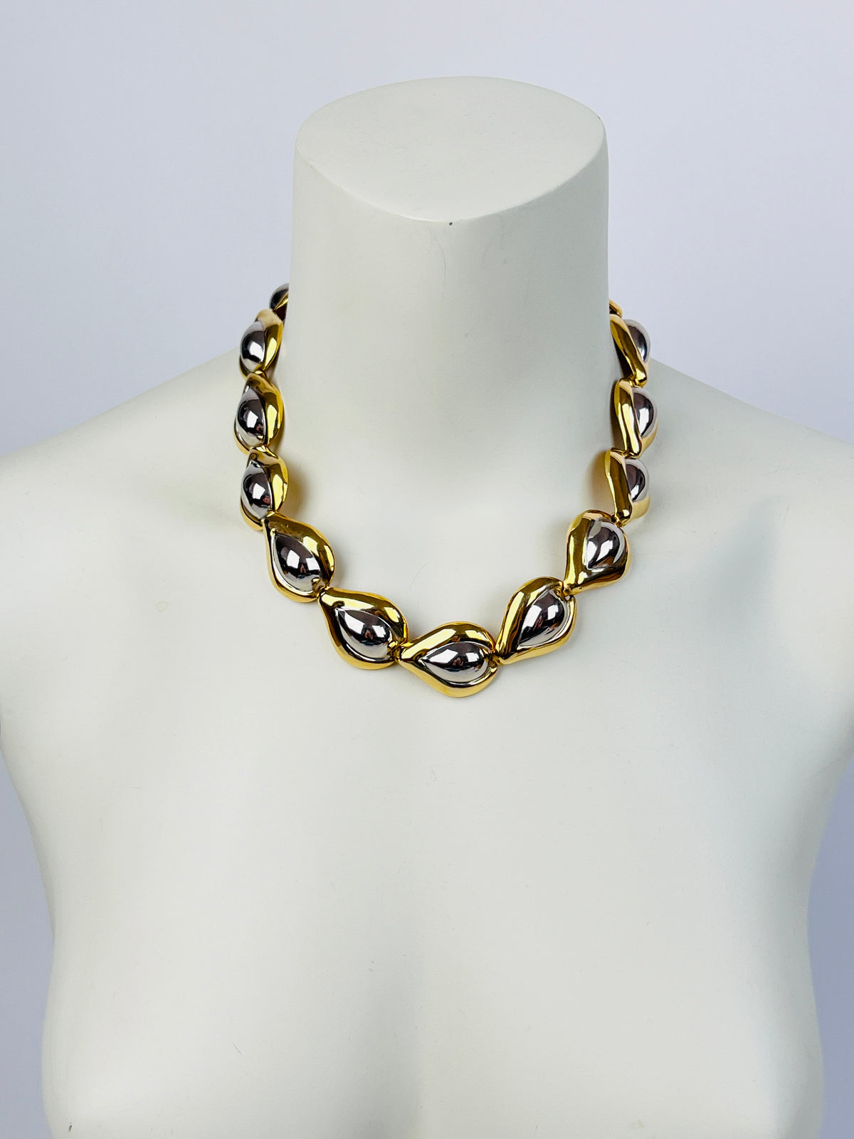 Vintage Two-Tone Collar Necklace