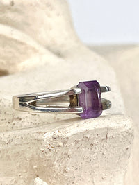 Vintage Sterling Amethyst Ring