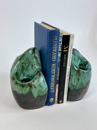 Vintage Sculptural Studio Pottery Bookends