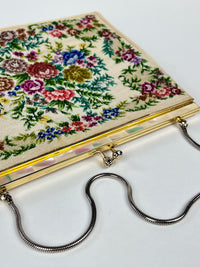Vintage Petit Point & Mother of Pearl Handbag