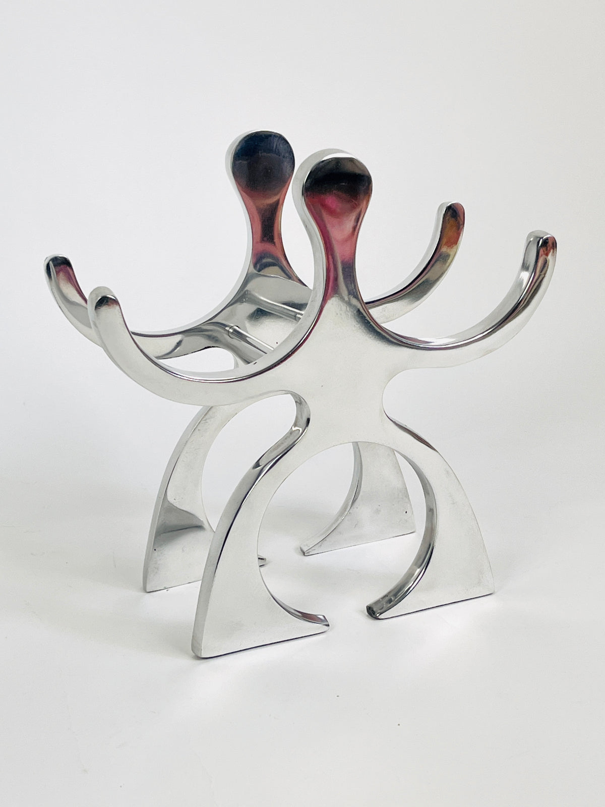 Vintage Postmodern Figurative Wine Rack