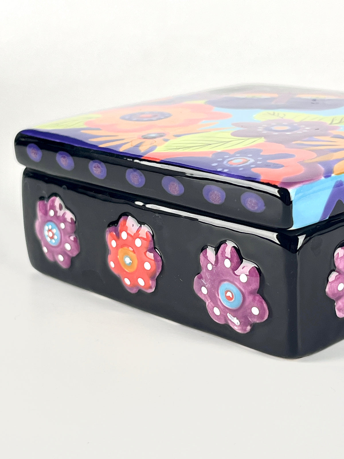 Vintage Laurel Burch Lidded Box