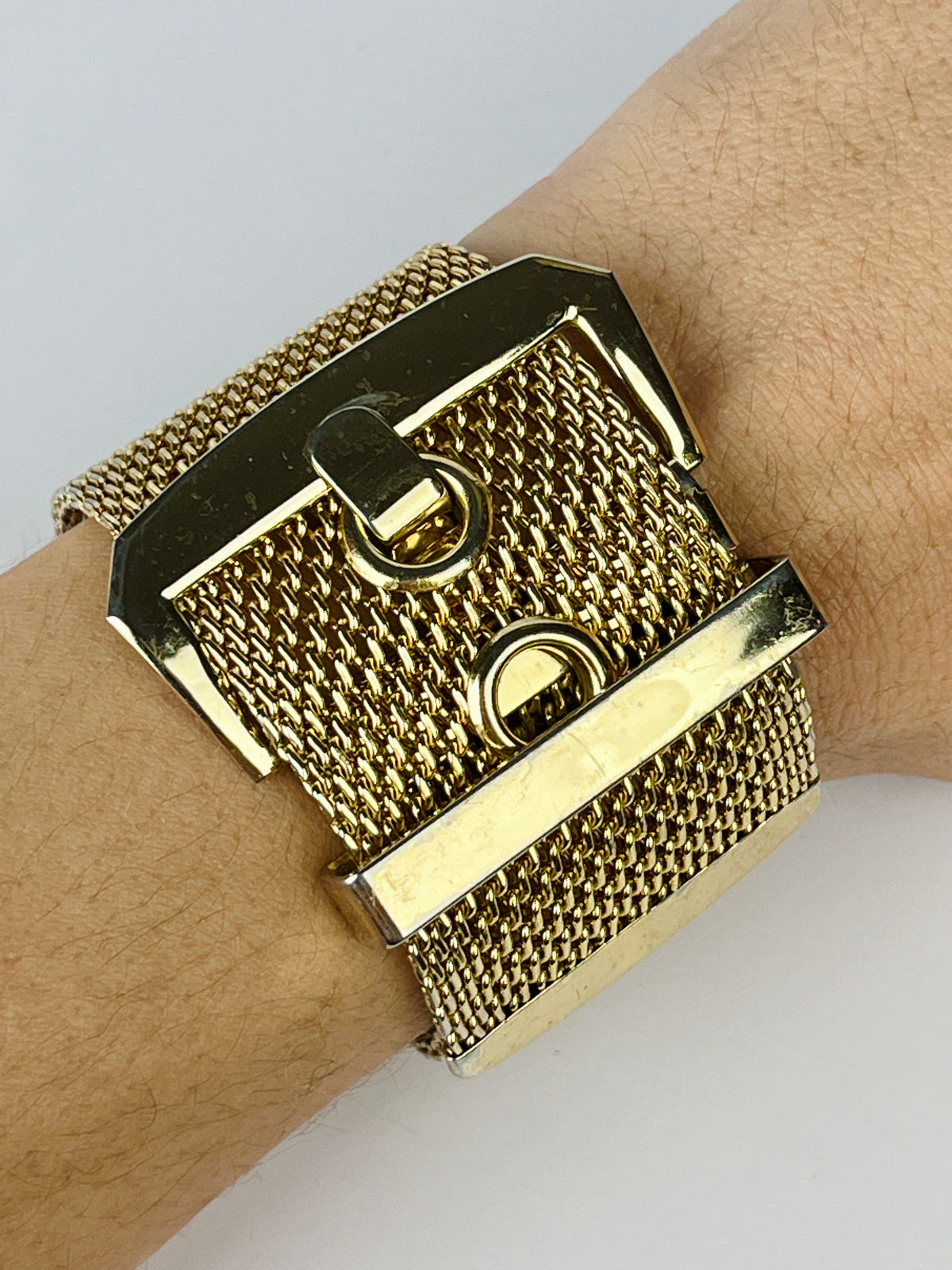 Vintage Metal Mesh Belt Bracelet