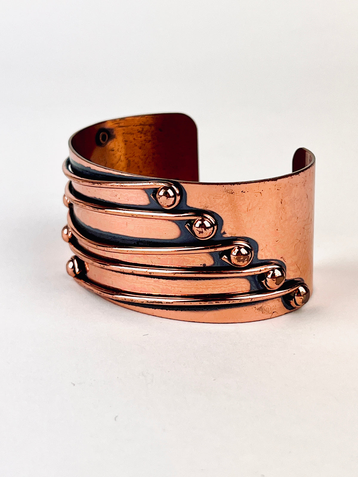 Modernist Copper Cuff by Renoir
