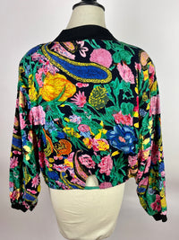 Vintage Cropped Floral Jacket