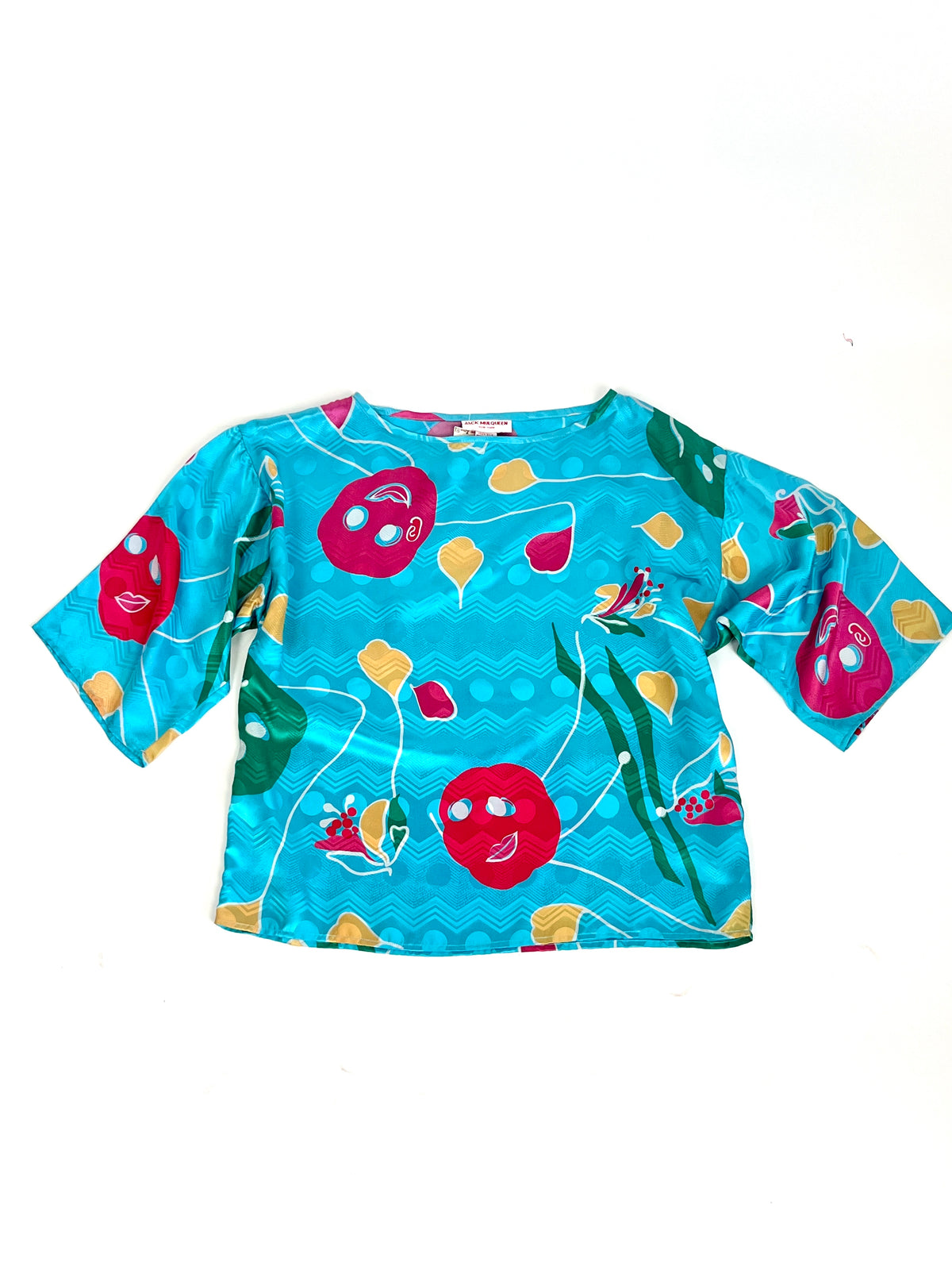 Vintage Abstract Silk 2-Piece Set
