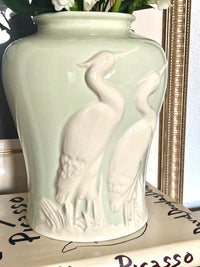 Vintage Art Deco Egret Vase