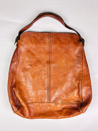 Vintage Tobacco Brown Leather Bag