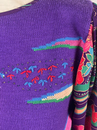 Vintage Floral Knit Top