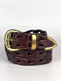 Vintage Woven Leather Belt