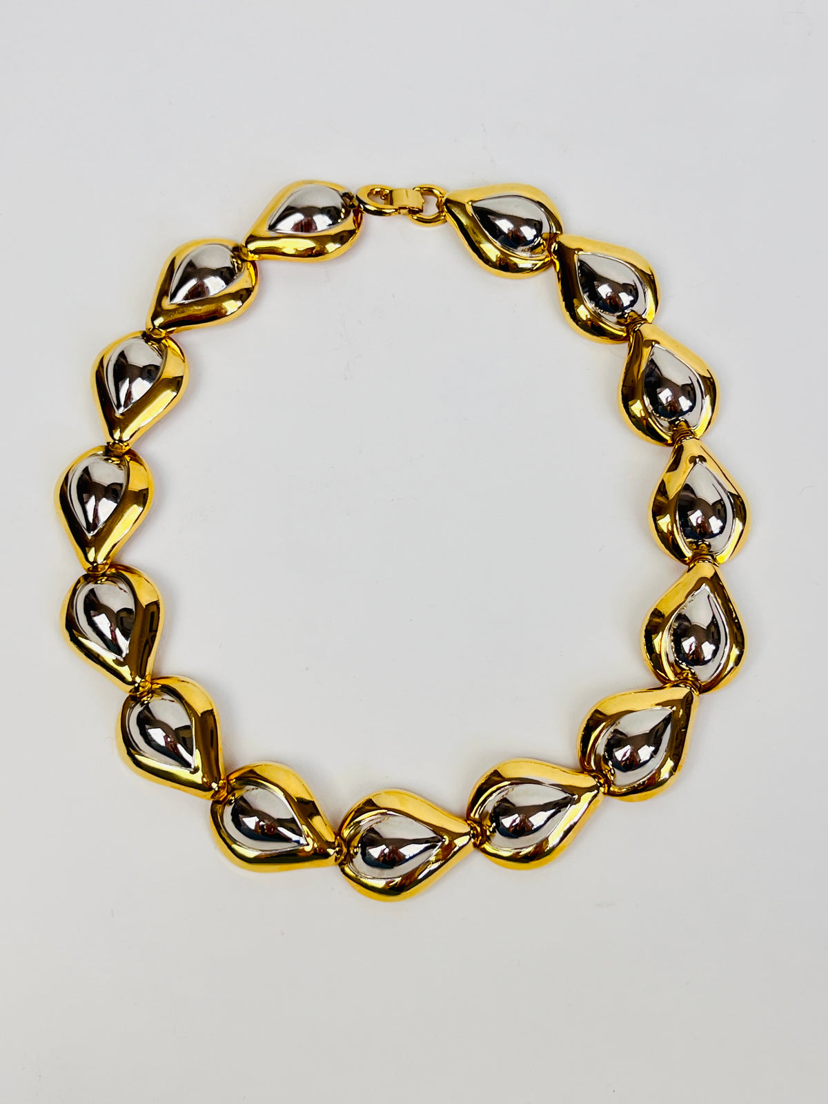 Vintage Two-Tone Collar Necklace