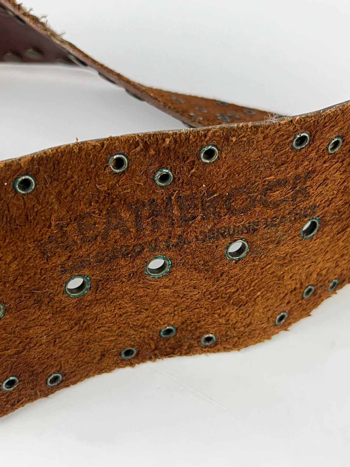 Bronze Studded Leather Belt