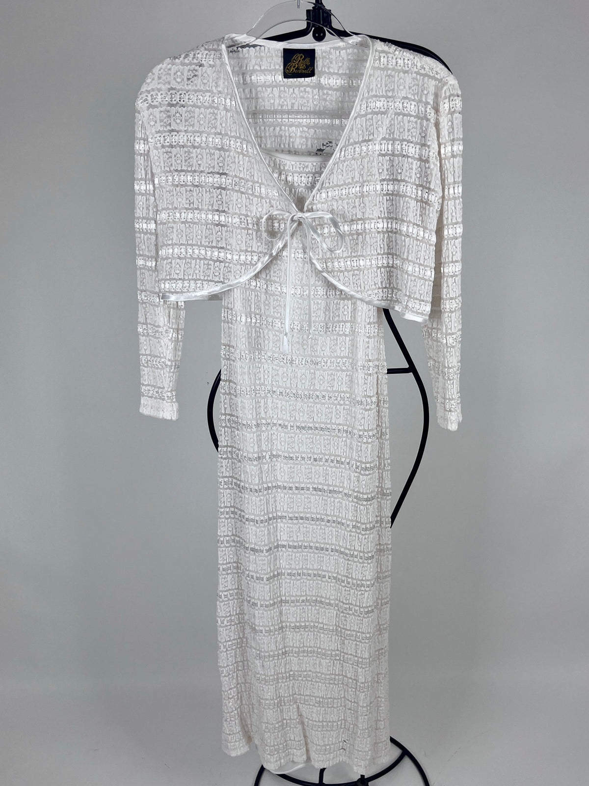 Vintage 90s White Lace Dress & Top