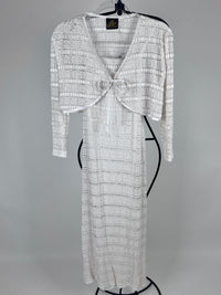 Vintage 90s White Lace Dress & Top