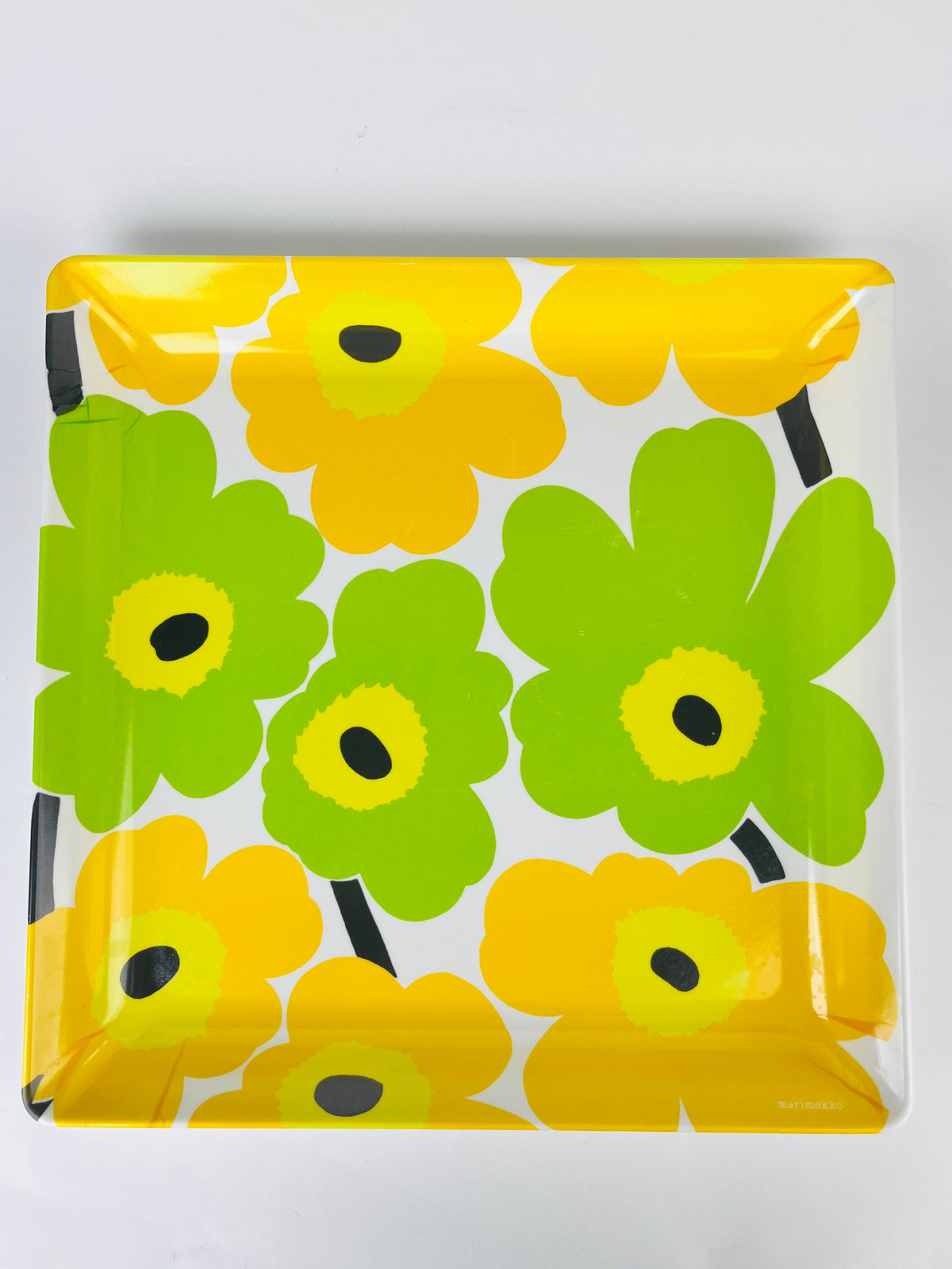 Vintage Marimekko Unikko Lime Tray