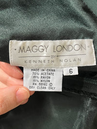 Vintage Deep Green Velvet Gown