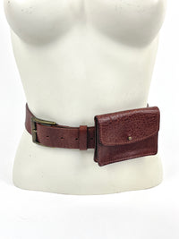 Vintage Leather Belt & Pouch by Streets Ahead