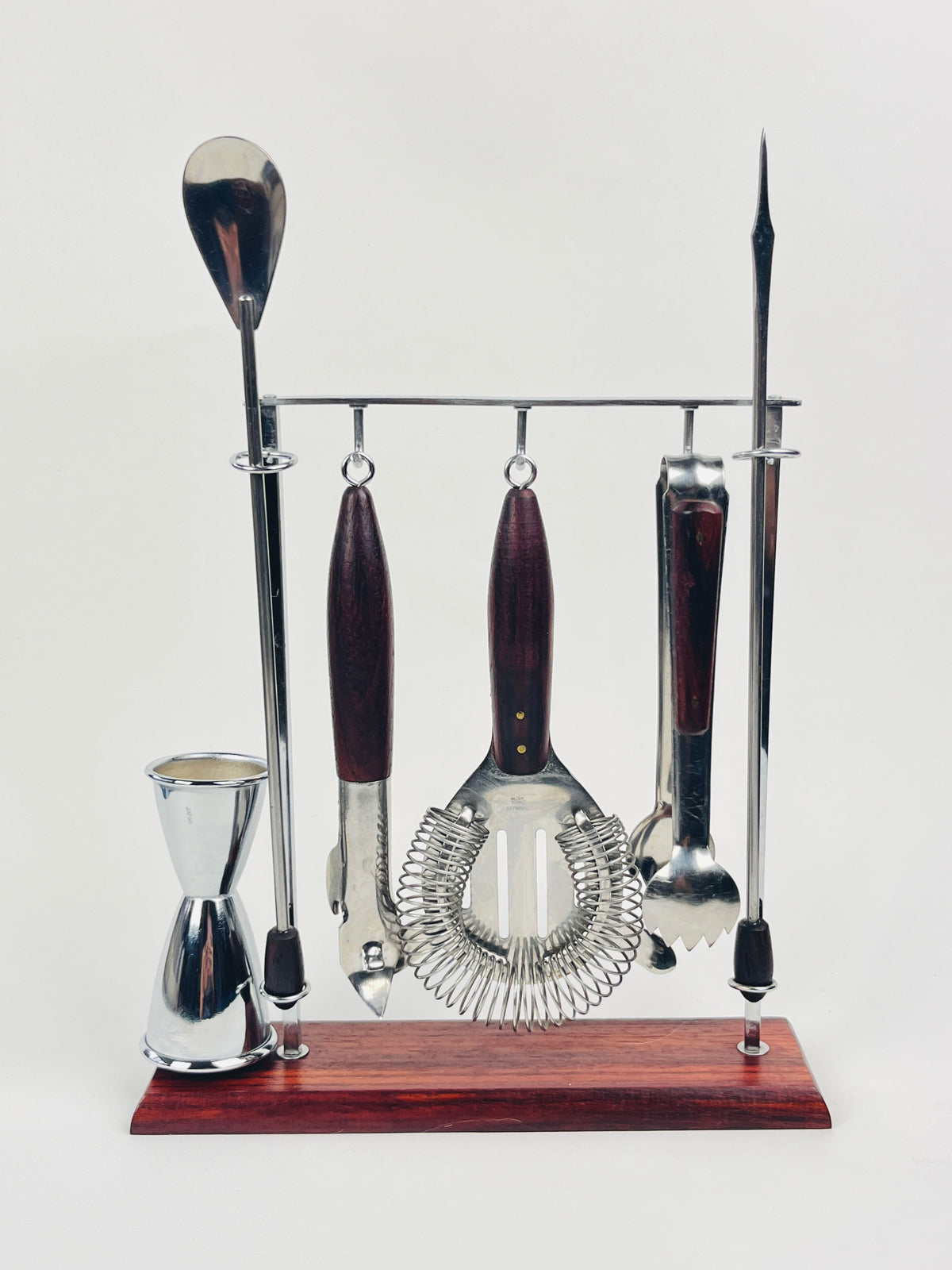 Vintage Mid-Century Bar Tools Set, 7pc