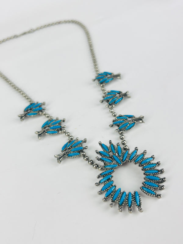 Vintage Squash Blossom Costume Necklace