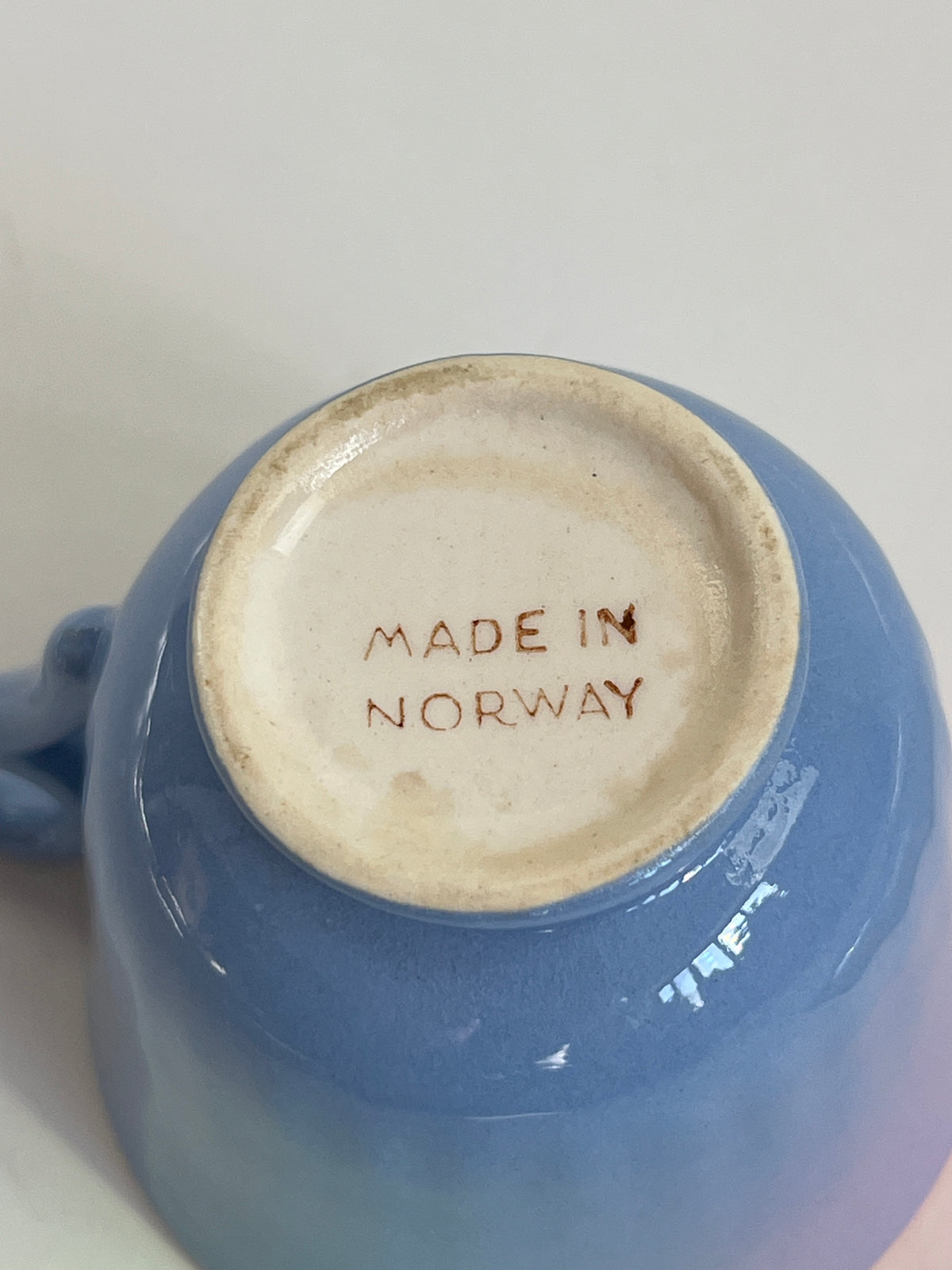 Vintage 22k Gold-Plated Porcelain Demitasse Cup & Saucer, made in Norway
