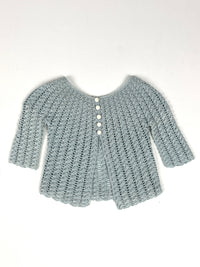 Vintage Baby Silk Cardigan, Hat, & Booties Set