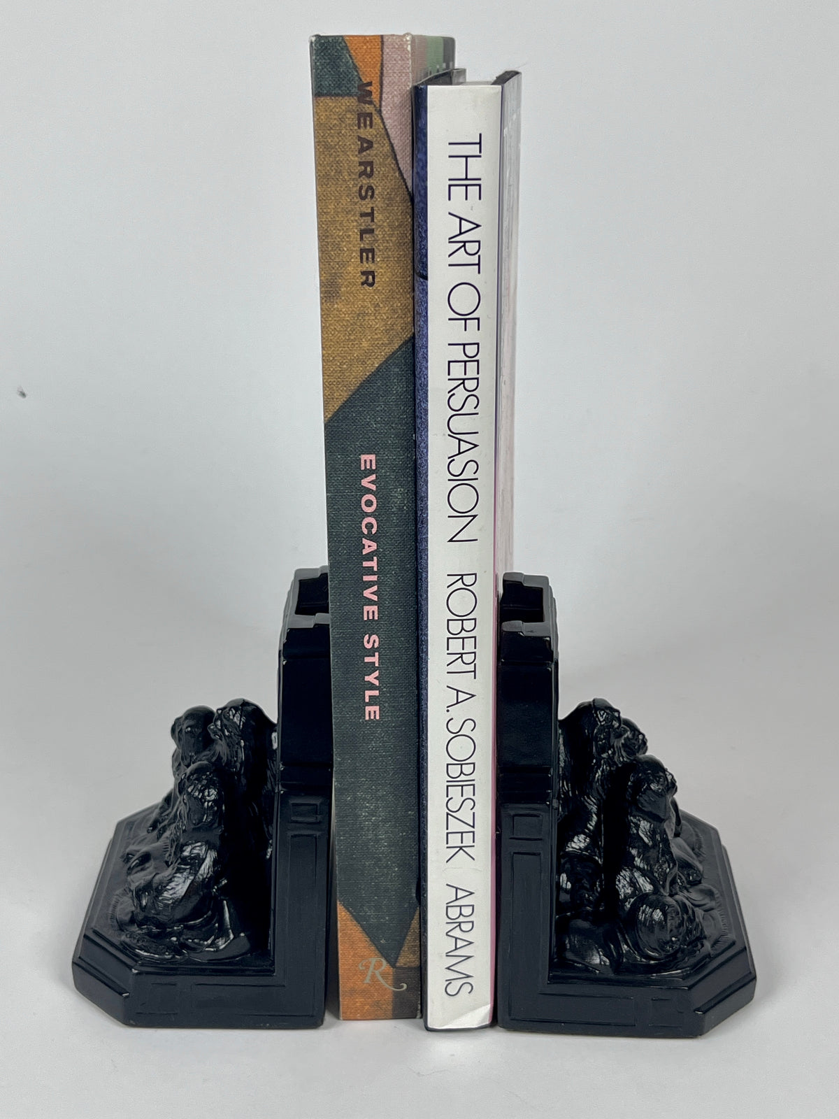 1920s Art Deco Pekingese Dog Bookends