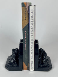 1920s Art Deco Pekingese Dog Bookends